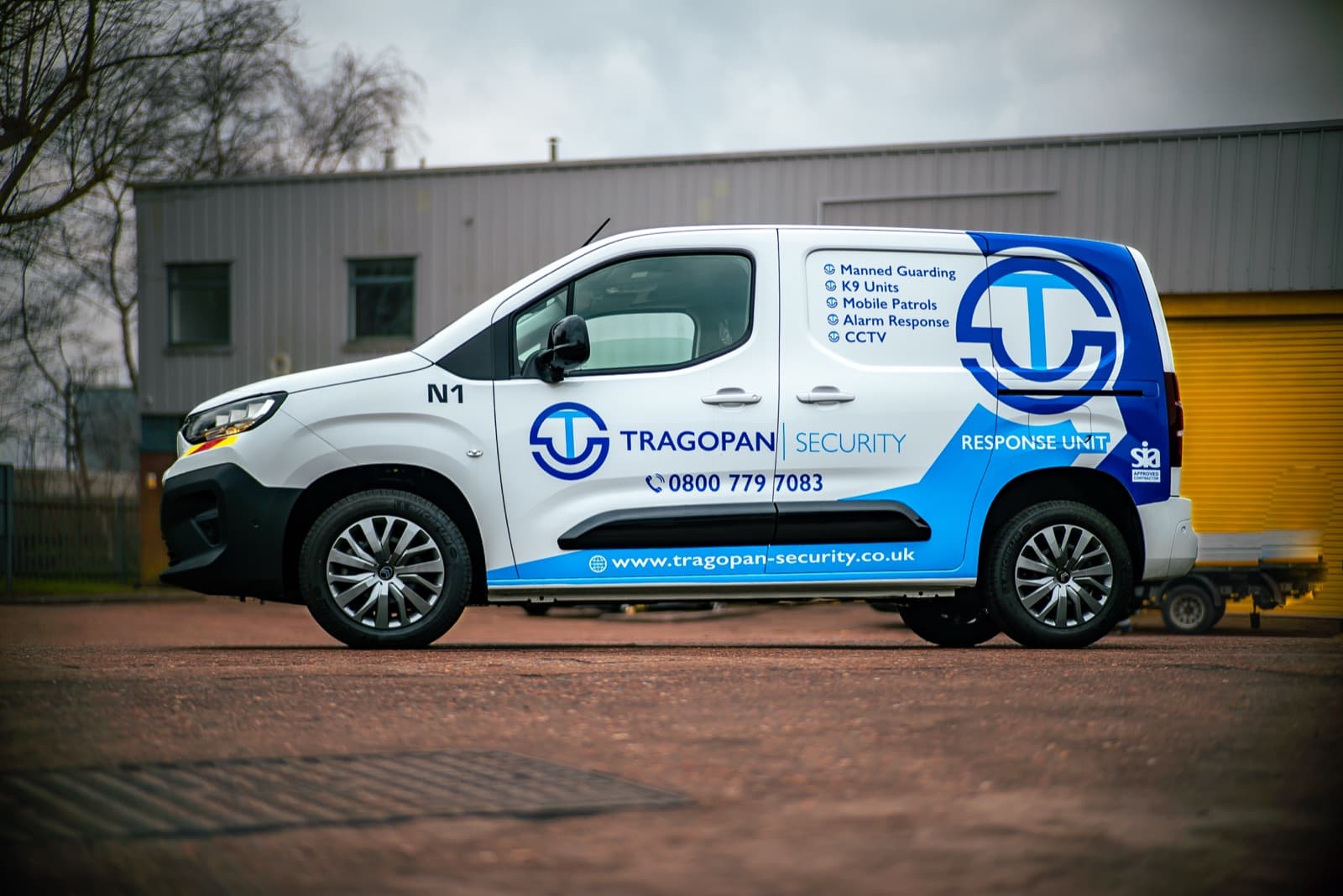 Tragopan Security response vehicle attending commercial premises
