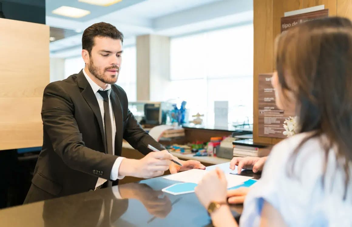 Professional reception and front of house security service